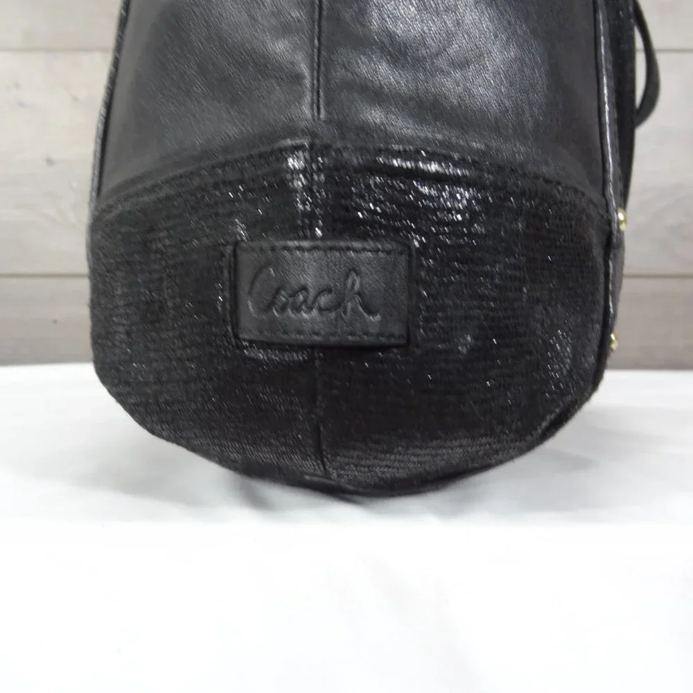 Coach F20812 Alexandra Python Chain Leather Shoulder Bag Tote - Picture 8 of 12